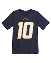 Nike Big Boys and Girls Justin Herbert Navy Los Angeles Chargers Name Number T-Shirt