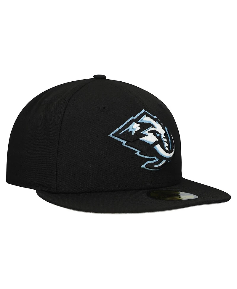 New Era Men's Black Utah Mammoth Team Primary 59FIFTY Fitted Hat