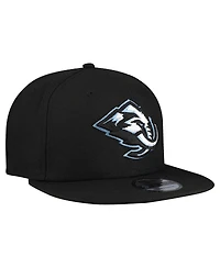 New Era Men's Black Utah Mammoth Team Primary 9FIFTY Snapback Hat