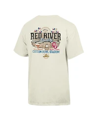 Comfortwash Men's Cream Texas Longhorns vs. Oklahoma Sooners Red River Rivalry Stadium Match Up T-Shirt