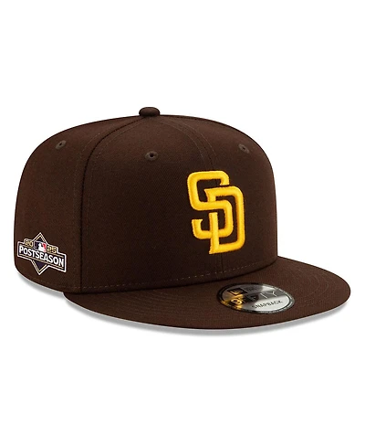 New Era Men's Brown San Diego Padres 2025 Mlb Postseason Side Patch 9FIFTY Snapback Hat