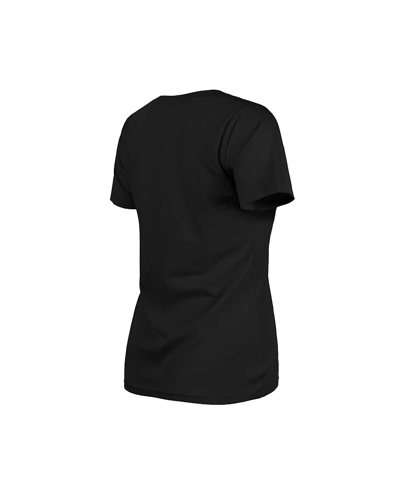 New Era Women's Black San Diego Padres Dia de los Muertos V-Neck T-Shirt