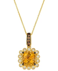 Le Vian Citrine (2.86 ct. t.w.), Nude Diamond (25 ct. t.w.) and Chocolate Diamond Pendant Necklace (0.13 ct. t.w.) in 14K Honey Gold