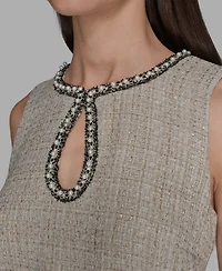 Karl Lagerfeld Paris Women's Crewneck Shift Dress