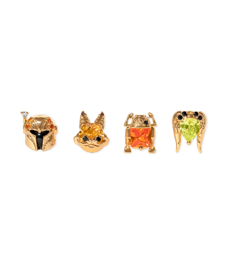 Girls Crew Crystal Multi-Color Star Wars Ahsoka Rebel Crew Stud Set