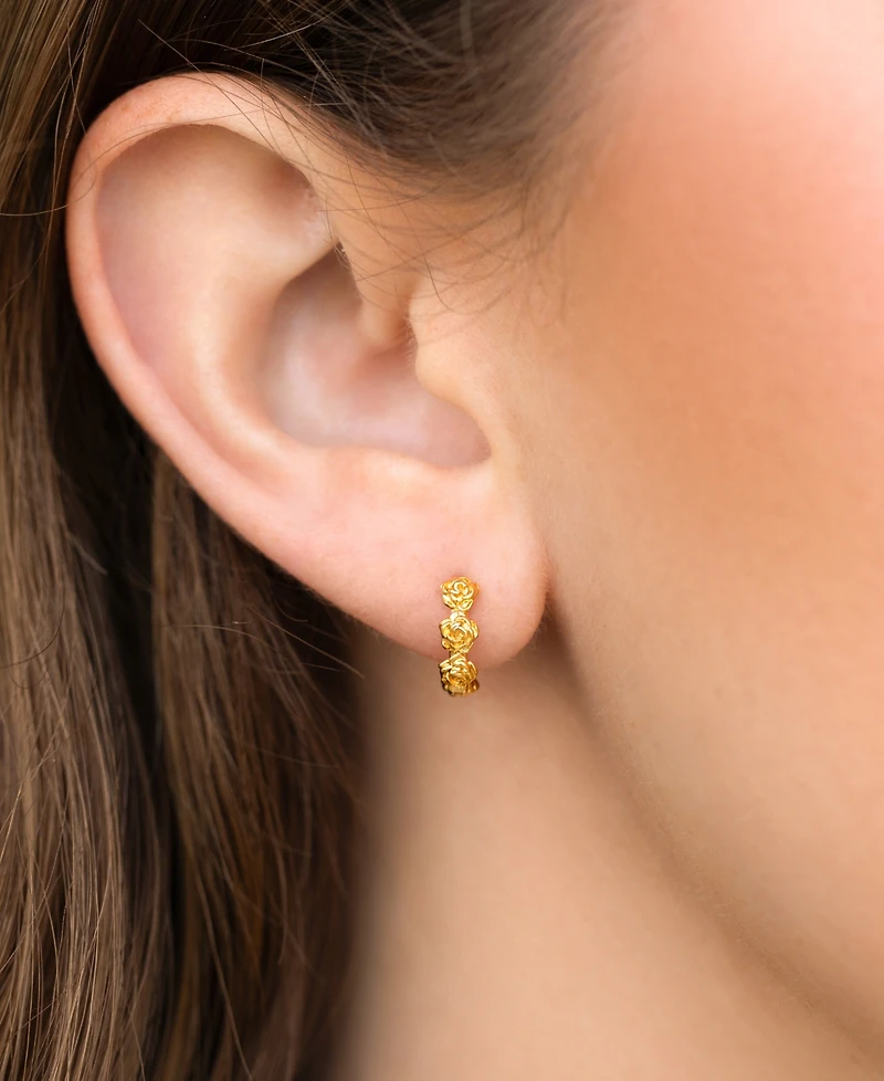 Girls Crew Dolce Vita Rose Gold Plated Hoops