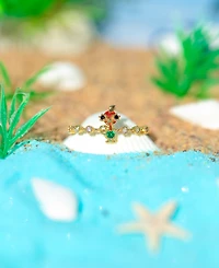 Girls Crew Disney Princess Moana Hei Crystal Gold Plated Rings