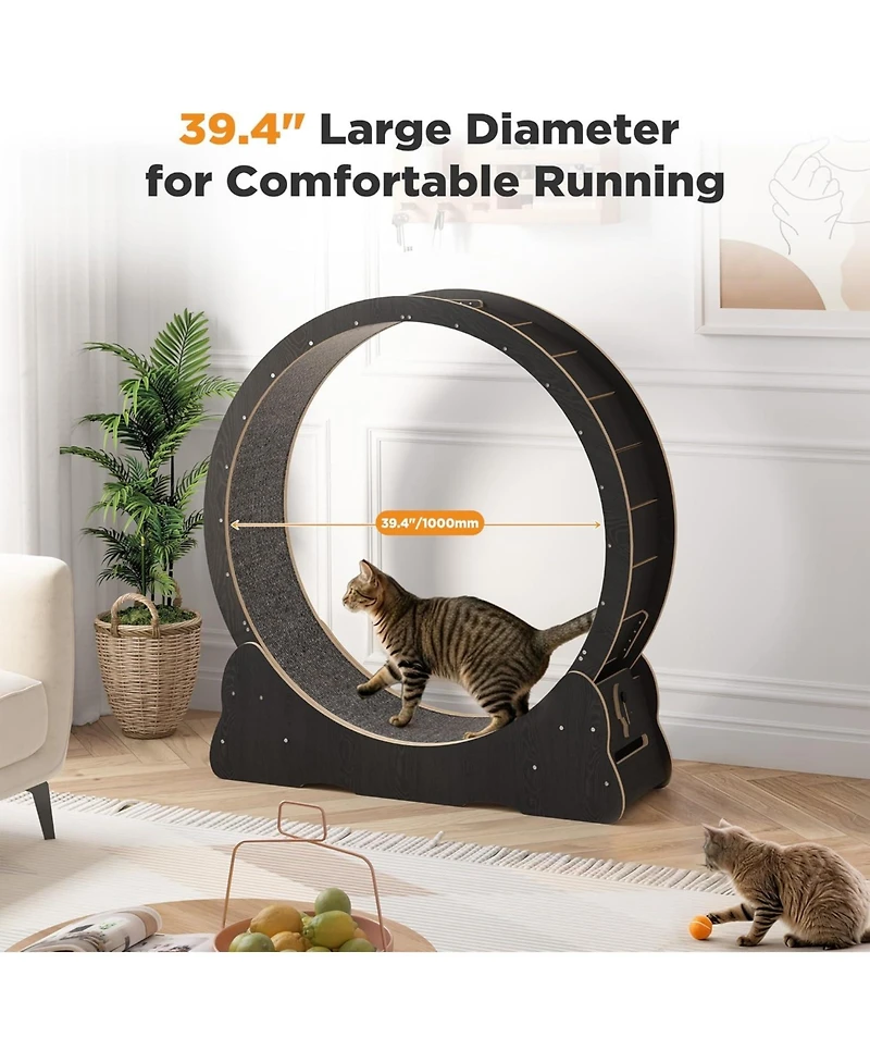 Aecojoy 43.3'' Cat Wheel for Indoor Cats