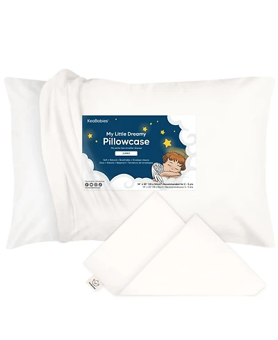 KeaBabies Toddler Pillowcase for 14X20 Pillow, Organic Pillow Case, Travel Pillow Case Cover