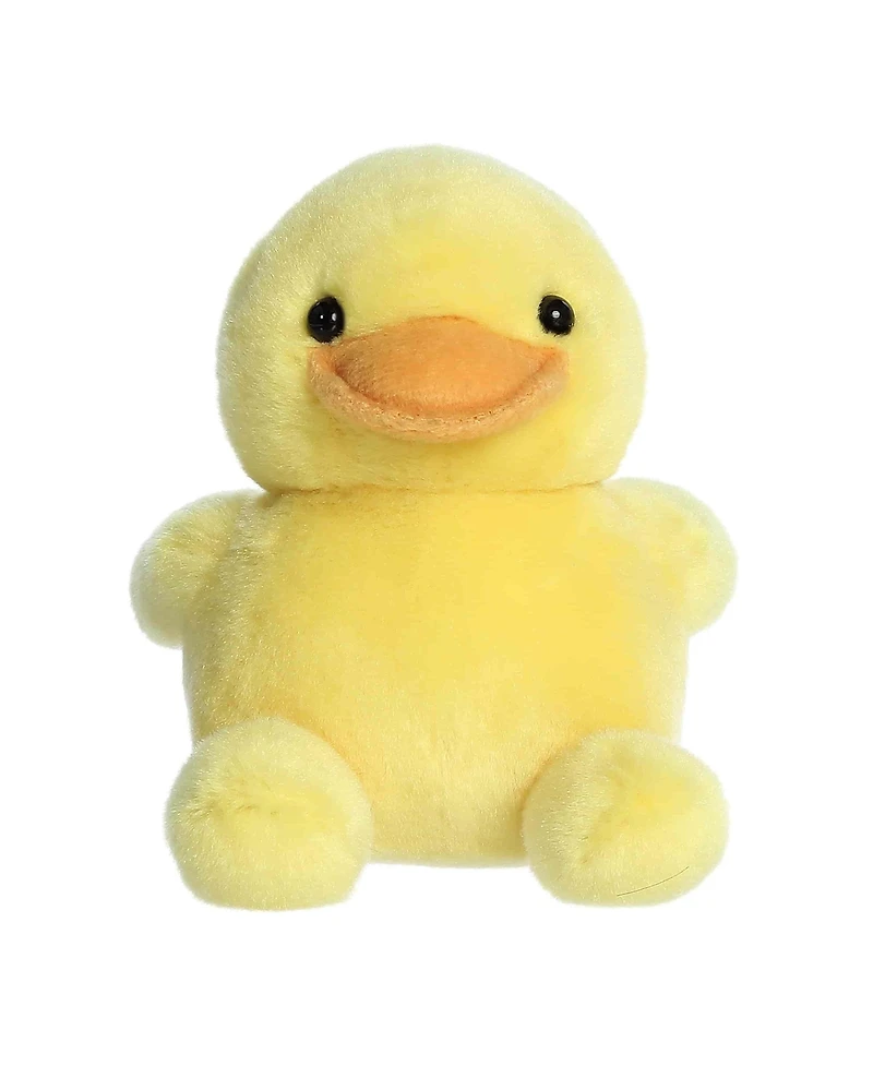 Aurora Mini Tubby Rubber Ducky Palm Pals Adorable Plush Toy Yellow 5"