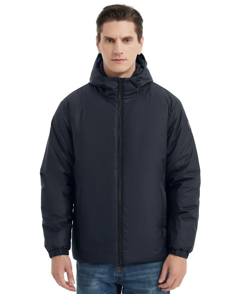 Hawke & Co. Men's Long Sleeve Highly Rain Resistant Insulated Stretch Jacket