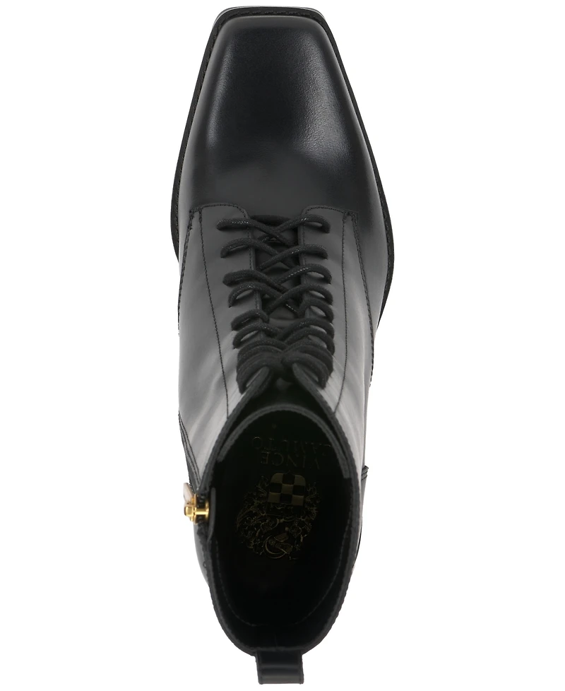 Vince Camuto Women's Safina Lace-Up Block-Heel Booties