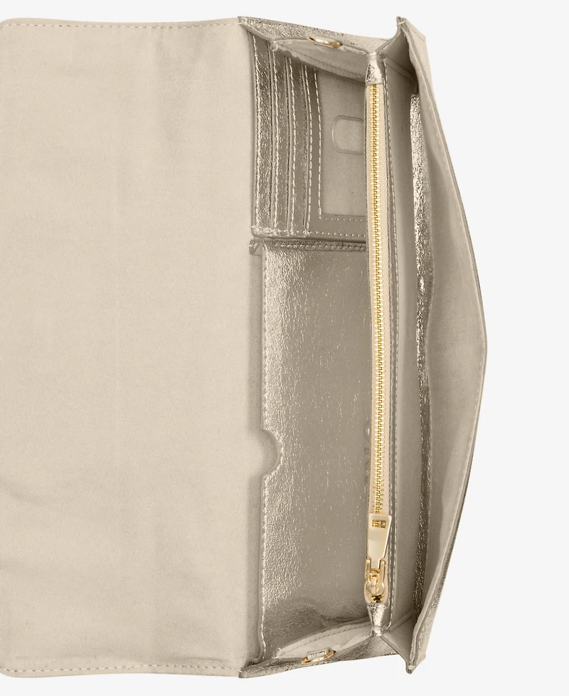 I.n.c. International Concepts Avahh Sculpted Clutch, Exclusively at Macy's - Metallic
