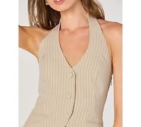 Astr the Label Women's V-Neck Vest Combo Dress