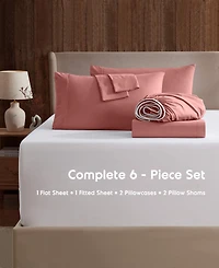 Nestl Extra Deep Pocket 6-Pc. Sheet Set, California King
