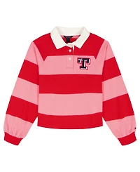 Tommy Hilfiger Girls 2T-6X Striped Rugby Sweatshirt