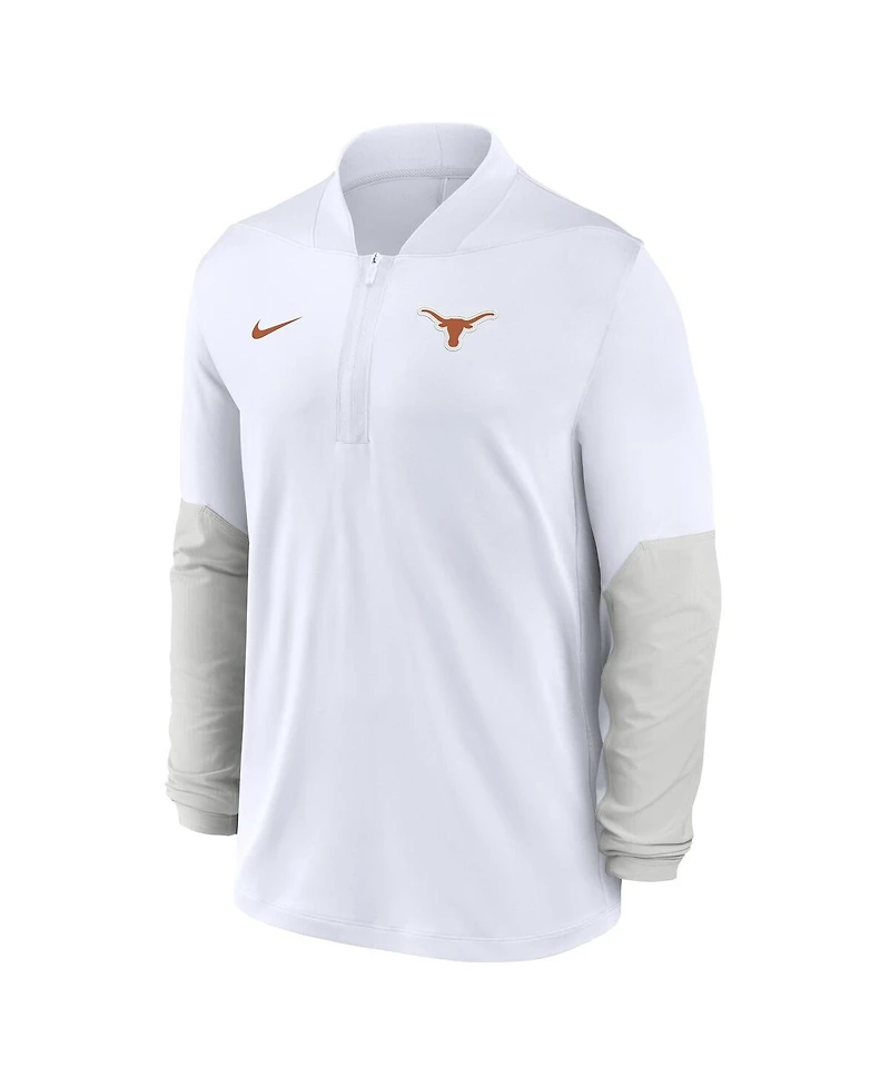 Nike Men's White Texas Longhorns One Goal Performance Half-Zip Pullover Sweatshirt