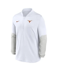Nike Men's White Texas Longhorns One Goal Performance Half-Zip Pullover Sweatshirt