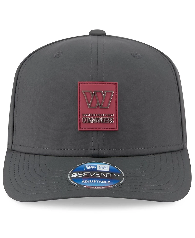 New Era Men's Charcoal Washington Commanders 2025 Sideline Cold Weather 9SEVENTY Adjustable Hat