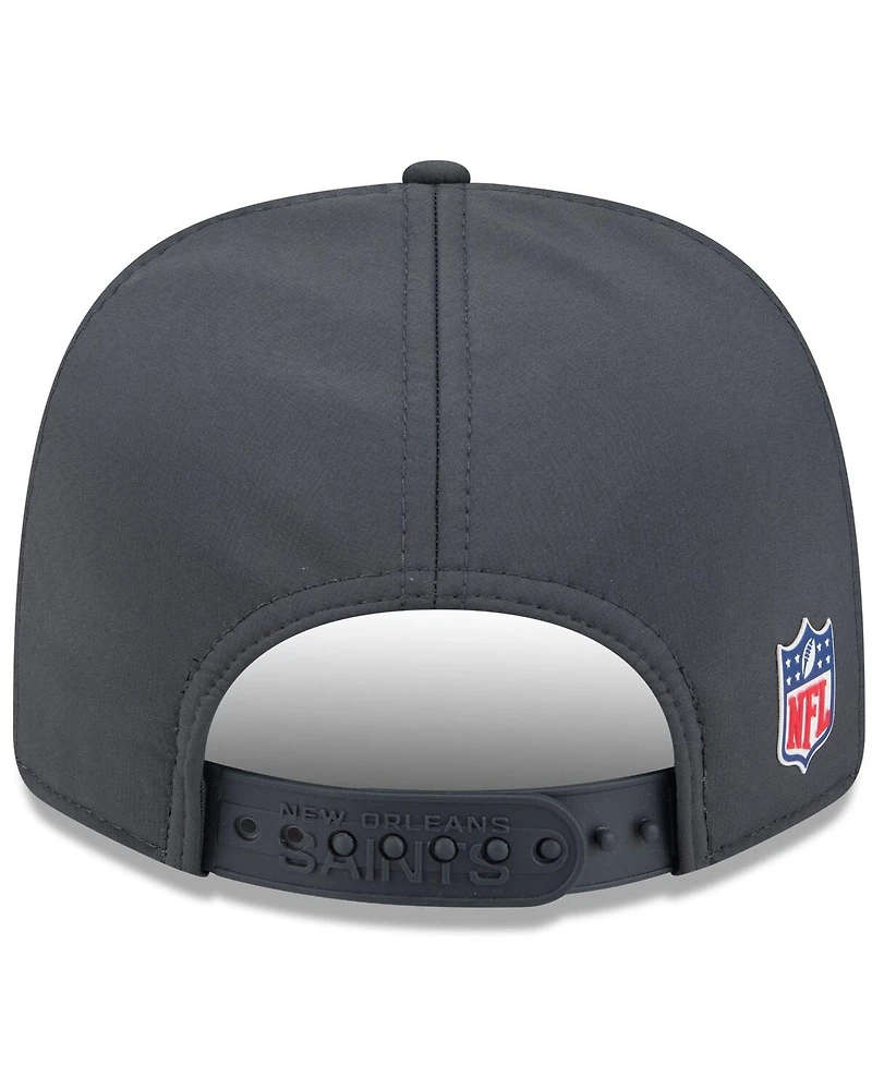 New Era Men's Charcoal New Orleans Saints 2025 Sideline Cold Weather 9SEVENTY Adjustable Hat