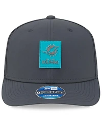 New Era Men's Charcoal Miami Dolphins 2025 Sideline Cold Weather 9SEVENTY Adjustable Hat