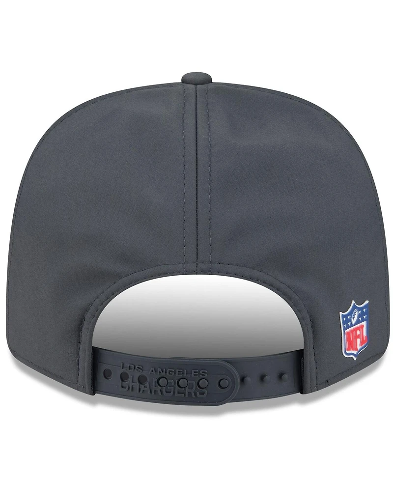 New Era Men's Charcoal Los Angeles Chargers 2025 Sideline Cold Weather 9SEVENTY Adjustable Hat