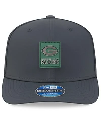 New Era Men's Charcoal Green Bay Packers 2025 Sideline Cold Weather 9SEVENTY Adjustable Hat