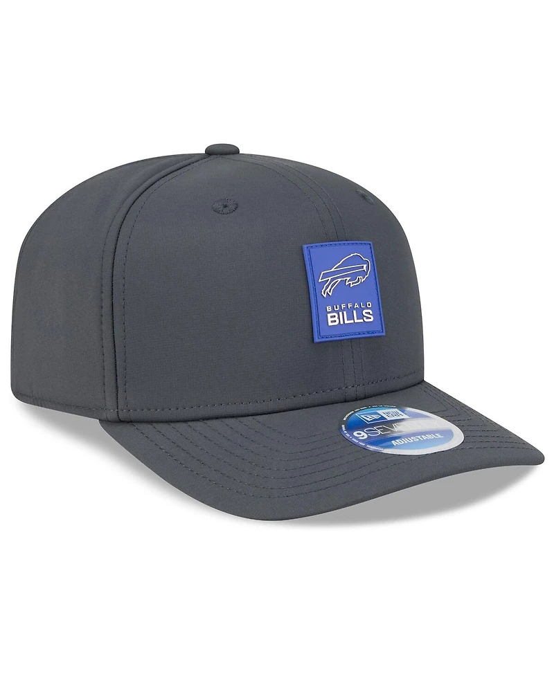 New Era Men's Charcoal Buffalo Bills 2025 Sideline Cold Weather 9SEVENTY Adjustable Hat