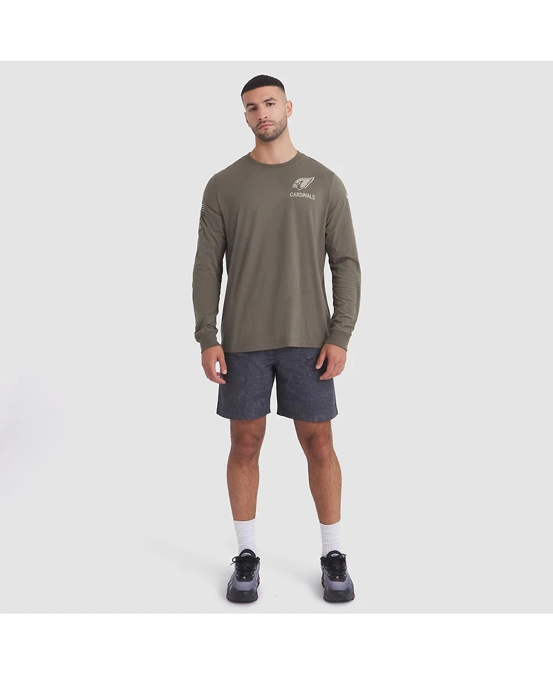 Nike Men's Olive Arizona Cardinals 2025 Salute to Service Sideline Long Sleeve T-Shirt
