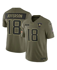 Nike Men's Justin Jefferson Olive Minnesota Vikings 2025 Salute to Service Limited Jersey