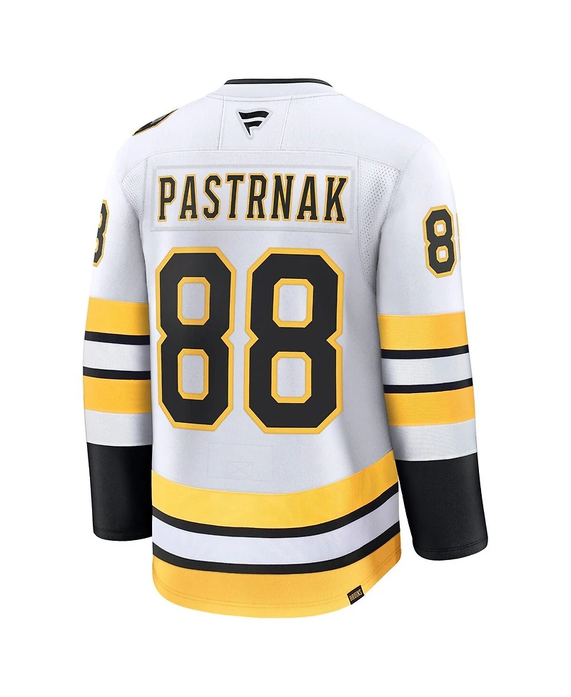 Fanatics Men's David Pasternak White Boston Bruins Away Premium Player Jersey