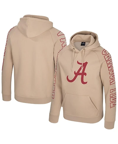 Colosseum Men's Tan Alabama Crimson Tide Big Break Raglan Hoodie