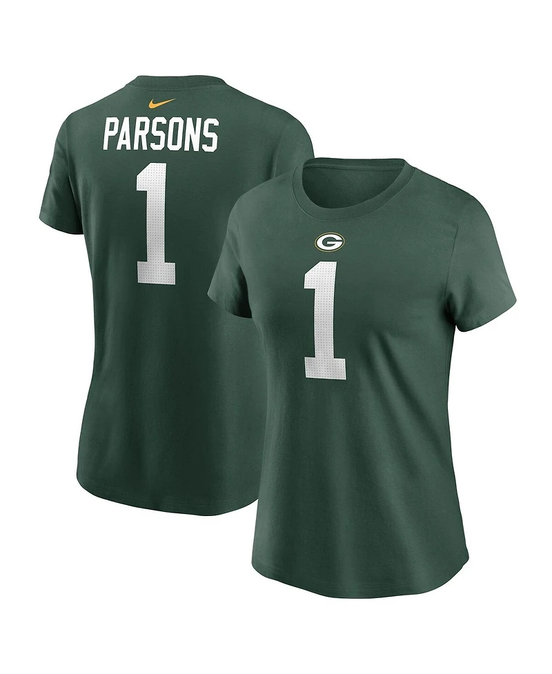 Nike Women's Micah Parsons Green Bay Packers Name Number T-Shirt