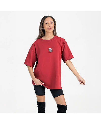 Gameday Couture Women's Crimson Oklahoma Sooners Oversized Back at Ya T-Shirt
