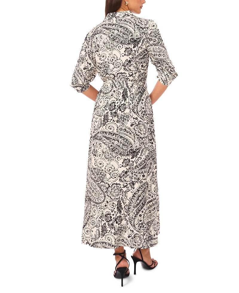 Vince Camuto Women's Collared Neck Shirt Dress