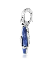 American West Jewelry Sterling Silver Sodalite Bird Pendant Enhancer
