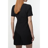 Karen Millen Women's Military Pleat Mini Dress