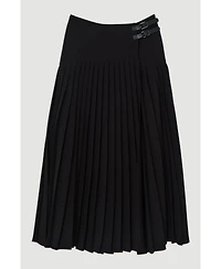 Karen Millen Women's Buckle Detailed Maxi Skirt