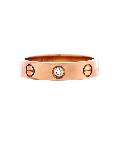 Pre-Owned Cartier Love Wedding Band 1 Diamond Ring