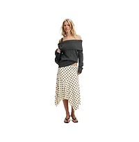 Cotton On Women's Fluffy Cable Off Shoulder Knit