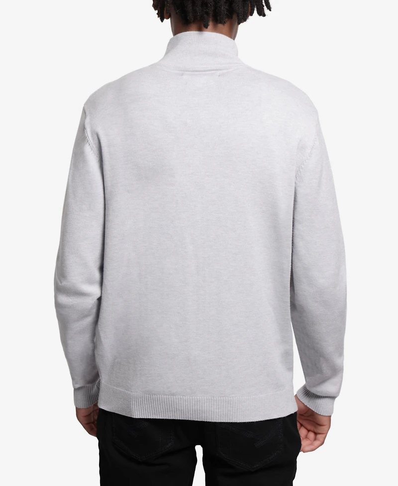 Xray Men's Full Zip Mock Neck Sweater