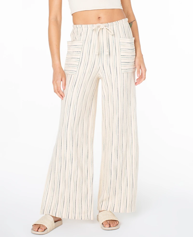 Roxy Women's High-Rise Beach Breeze Slub Stripe Pants