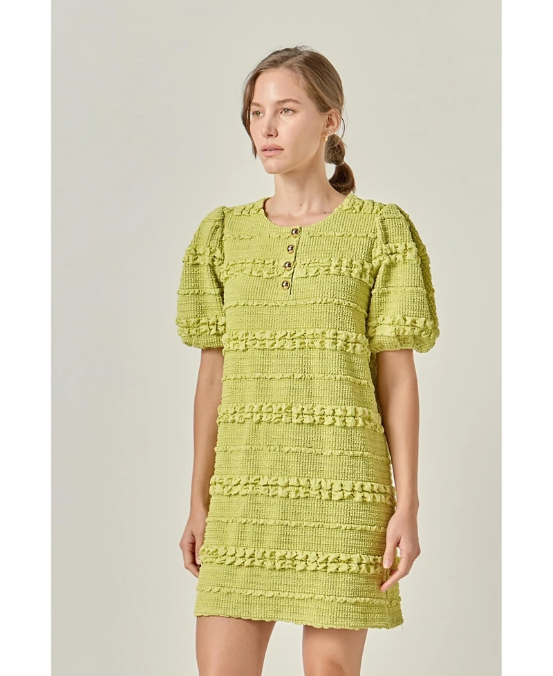 English Factory Women's Smocked Mini Dress