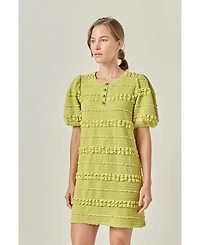 English Factory Women's Smocked Mini Dress