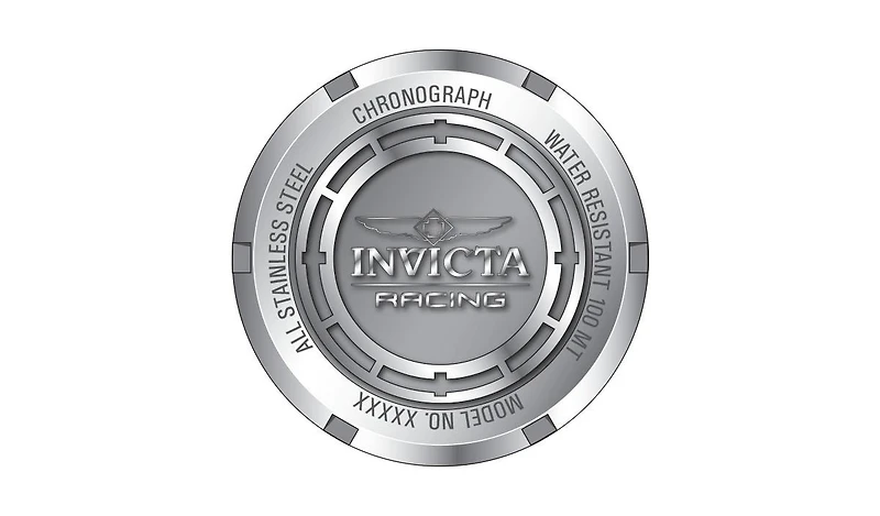 Invicta Men's 48177 Invicta Racing Quartz Chronograph Black, White, Red, Yellow Dial Watch