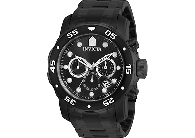 Invicta Men's Pro Diver Quartz Chronograph Black Dial Watch