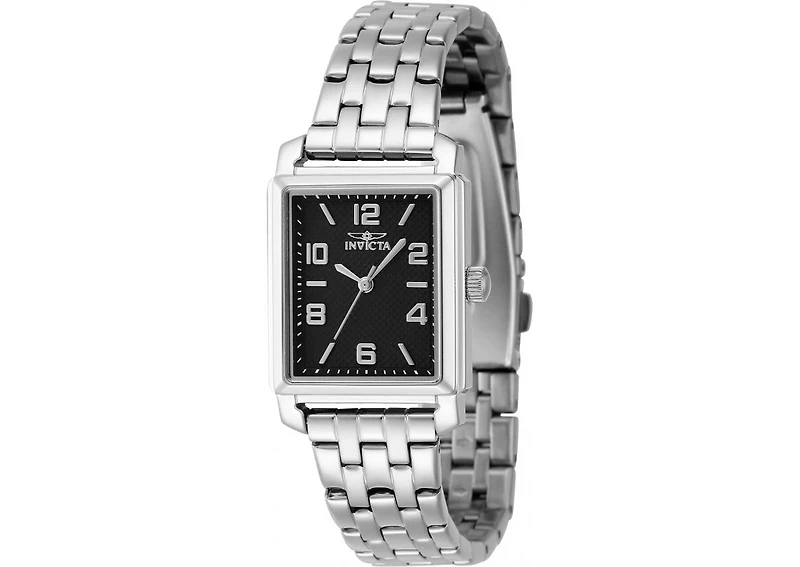 Invicta Women's 46663 Vintage Quartz 3 Hand Black Dial Watch