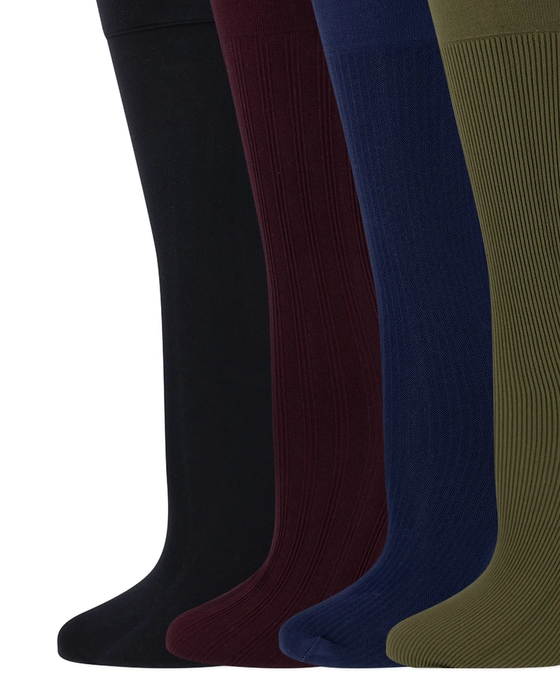 Lauren Ralph Women's 4-Pack Mesh Sheer Trouser Socks