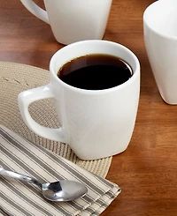 Tabletops Gallery Chic Round Mugs, Set of 6, Service For 6