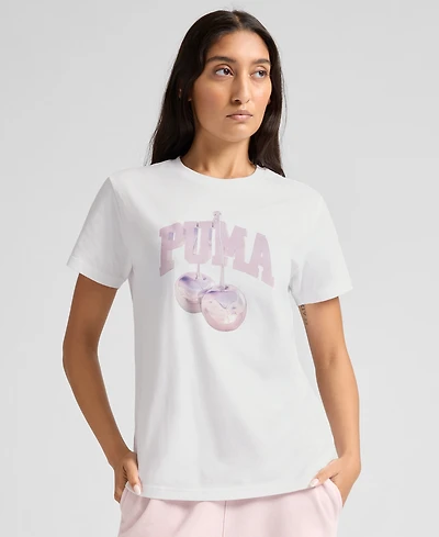 Puma Women's Cherry Crewneck Graphic T-Shirt